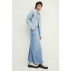 Tommy Jeans fustă din denim maxi, dreaptă, DW0DW19294 imagine