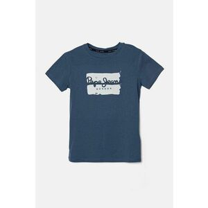 Pepe Jeans tricou de bumbac pentru copii BAIRON cu imprimeu, PB503905 imagine