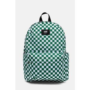 Vans ghiozdan copii OLD SKOOL GROM CHECK BACKPACK culoarea verde, mare, modelator, VN000J3KJ5F1 imagine