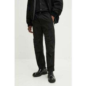 Diesel pantaloni de bumbac P-BEECK culoarea negru, drept, A14761.0SKAE imagine