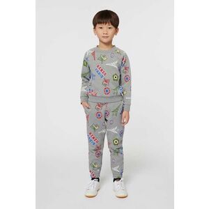 Kenzo Kids hanorac de bumbac pentru copii culoarea gri, modelator, K60774 imagine