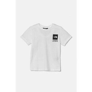 The North Face tricou de bumbac pentru copii COORDINATES GRAPHIC S/S TEE culoarea alb, cu imprimeu, NF0A89J7FN41 imagine