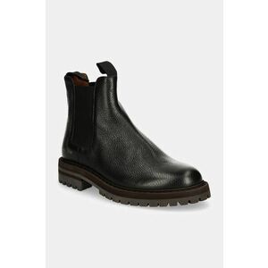 Common Projects ghete chelsea de piele Chelsea Workboot in Leather barbati, culoarea negru, 2447 imagine