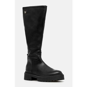 Steve Madden cizme Galina femei, culoarea negru, cu toc plat, izolare usoara, SM11003333 imagine