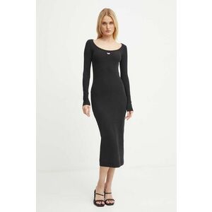 Diesel rochie D-BALLET-D culoarea negru, midi, mulata, A14960.0EJAI imagine