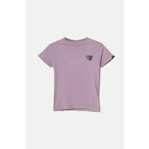 Vans tricou de bumbac pentru copii KD Essentials culoarea violet, cu imprimeu, VN000JP1D451 imagine