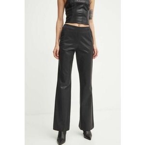 Diesel pantaloni din lana P-OLARIS culoarea negru, evazati, high waist, A13987.0IPAA imagine