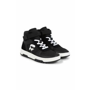 Karl Lagerfeld sneakers pentru copii culoarea negru, Z30318 imagine