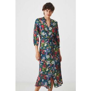 Medicine rochie culoarea verde, midi, evazati imagine