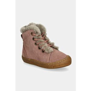 Froddo cizme de iarna pentru copii din piele intoarsa MINNI SUEDE LACES culoarea roz, G2110140 imagine