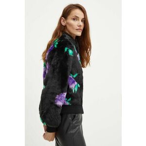 Silvian Heach geaca bomber FALK femei, culoarea negru, de tranzitie, oversize, GPA24103PL imagine