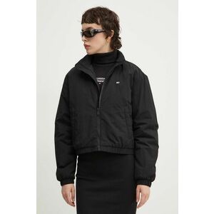 Tommy Jeans geaca femei, culoarea negru, de tranzitie, oversize, DW0DW19688 imagine