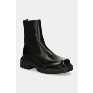 Steve Madden ghete chelsea de piele Churro femei, culoarea negru, cu platforma, SM11003363 imagine