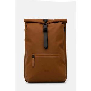 Rains rucsac Rolltop Rucksack W3 culoarea maro, mare, neted, 13320-63 imagine