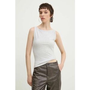 Abercrombie & Fitch top femei, culoarea gri, KI139-4683 imagine