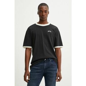 Hollister Co. tricou din bumbac barbati, culoarea negru, cu imprimeu, KI323-4041 imagine