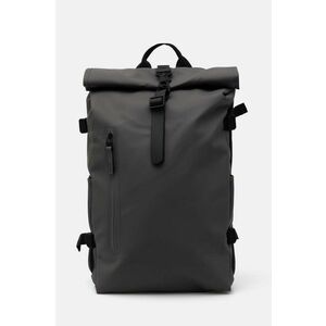 Rains rucsac Rolltop Rucksack Large W3 culoarea gri, mare, neted, 14590-13 imagine