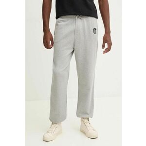 The Kooples pantaloni de trening din bumbac culoarea gri, melanj, HJOG29001K imagine