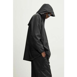 Rains geaca Cargo Long Jacket W3 culoarea negru, de tranzitie, 12060-01 imagine