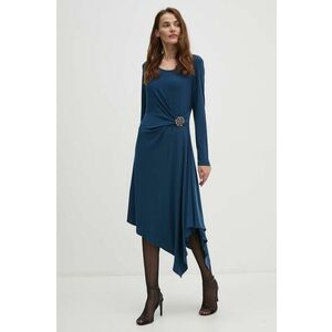 Joseph Ribkoff rochie culoarea albastru marin, mini, evazati, 243153 imagine