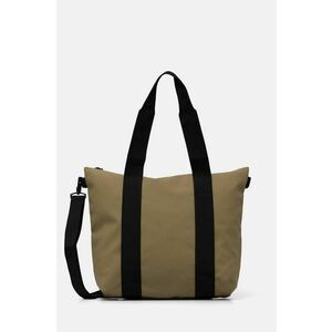 Rains geanta Tote Bag Mini W3 culoarea verde, 14160-44 imagine