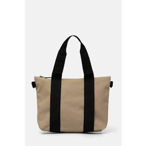 Rains geanta Tote Bag Micro W3 culoarea bej, 14180-24 imagine