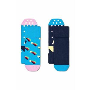 Happy Socks sosete copii Kids Antislip 2-Pack Shooting Star Socks 2-pack P001481 imagine