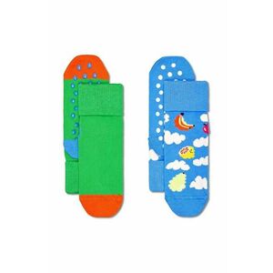 Happy Socks sosete copii Kids Antislip 2-Pack Cloudy Fruit Socks 2-pack P001487 imagine