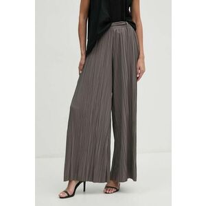 Sisley pantaloni femei, lat, high waist imagine