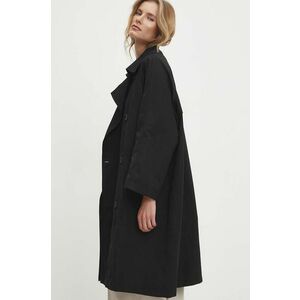 Answear Lab trenci femei, culoarea negru, de tranzitie, oversize imagine