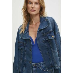 Answear Lab geacă din denim femei, de tranziție, oversized imagine