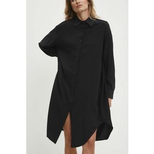 Answear Lab rochie culoarea negru, maxi, oversize imagine