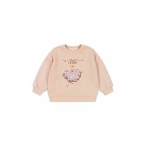 Konges Sløjd bluza copii LOU GLITTER SWEATSHIRT OCS culoarea bej, cu imprimeu, KS101562 imagine