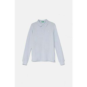 United Colors of Benetton longsleeve din bumbac pentru copii neted, 3089C300Z imagine