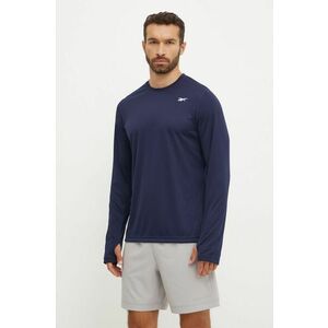 Reebok mânecă lungă de antrenament culoarea albastru marin, neted, 100065328 imagine