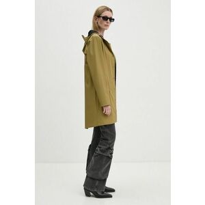 Rains geaca de ploaie Long Jacket W3 culoarea verde, de tranzitie, 12020-44 imagine