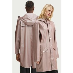 Rains geaca de ploaie Long Jacket W3 culoarea violet, de tranzitie, 12020-37 imagine