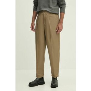 Barbour pantaloni barbati, culoarea bej, cu fason chinos, MTR0751 imagine