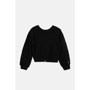 United Colors of Benetton hanorac de bumbac pentru copii culoarea negru, neted, 33NVC400B imagine