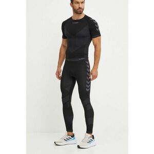 Hummel leggins de antrenament culoarea negru, cu imprimeu, 202640 imagine