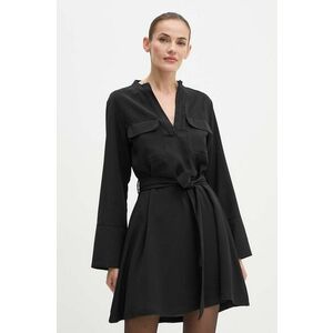 Silvian Heach rochie REIMBA culoarea negru, mini, evazati, GPA24120VE imagine