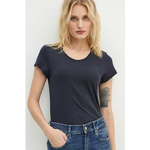 G-Star Raw tricou din bumbac femei, culoarea albastru marin imagine