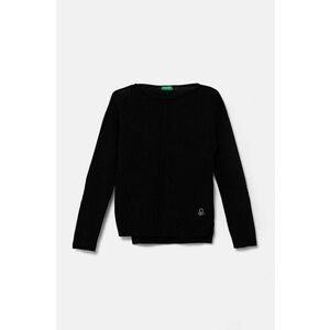 United Colors of Benetton Pulover copii culoarea negru, light imagine