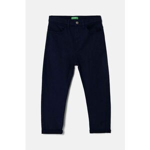 United Colors of Benetton pantaloni copii culoarea albastru marin, neted, 41HQCE036 imagine