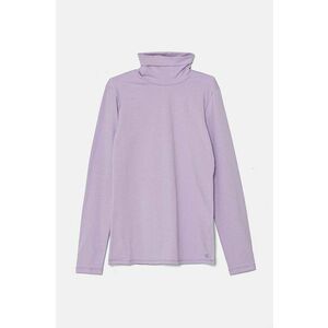 United Colors of Benetton longsleeve copii culoarea violet, cu guler, 3P4ZC202N imagine