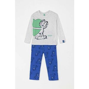 United Colors of Benetton pijamale de bumbac pentru copii cu imprimeu, 3VR50P06X imagine