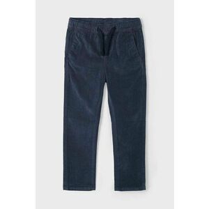 Mayoral pantaloni copii jogger welur culoarea albastru marin, neted, 4527 imagine