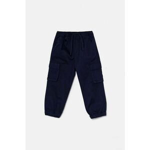 United Colors of Benetton pantaloni copii culoarea albastru marin, neted, 4HM6GF01Z imagine