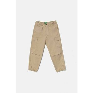 United Colors of Benetton pantaloni copii culoarea bej, neted, 4XZXCF03O imagine