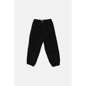 United Colors of Benetton pantaloni copii culoarea negru, neted, 4XZXCF03O imagine